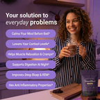 DreamBlend™ | Magnesium Sleep Support Vanilla Latte Mix Drink Natural Formula