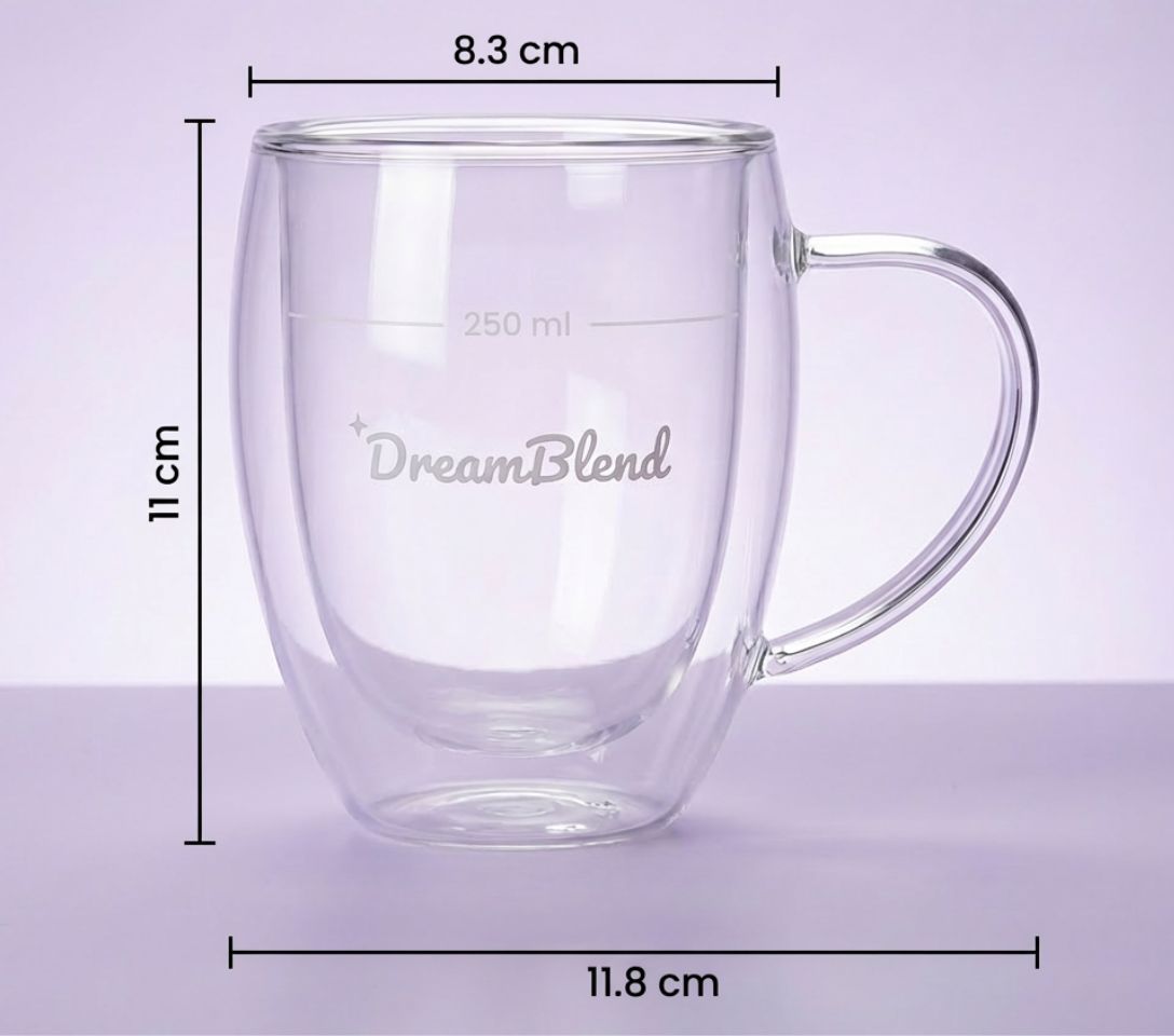 DreamBlend™ | Double-Walled Glass Mug